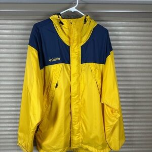 Columbia Yellow and Navy Jacket
